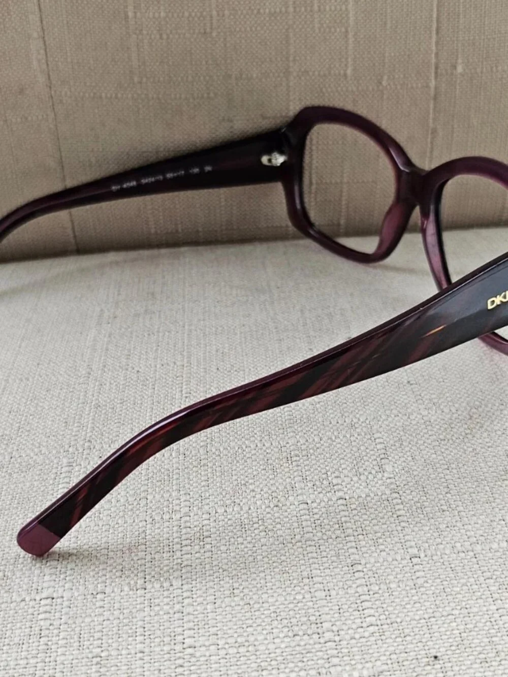 Vintage DKNY Women Eyeglasses Frame Purple/Brown Tone Eyewear Glasses DY4048